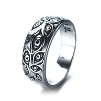 Anime Jujutsu Kaisen Rings Ryomen Sukuna Cosplay Black Dead Eye Unisex Ring Prop Jewelry Gift Accessories 2