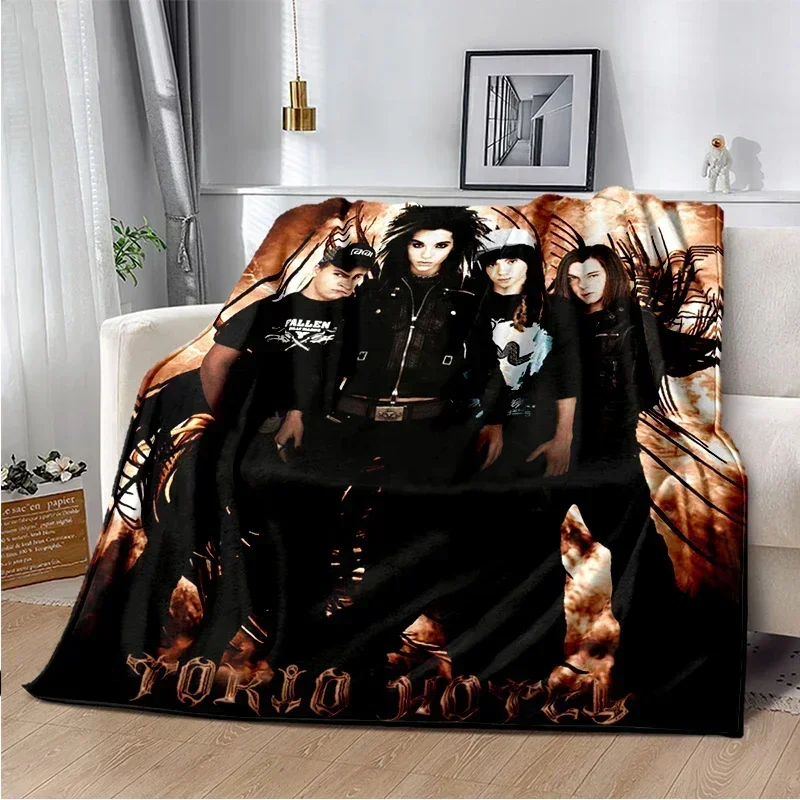 Rock Music Blanket Tokio Hotel Soft and Comfortable  Living Room Sofa Bed Bedroom Decoration  Fans Gift 3
