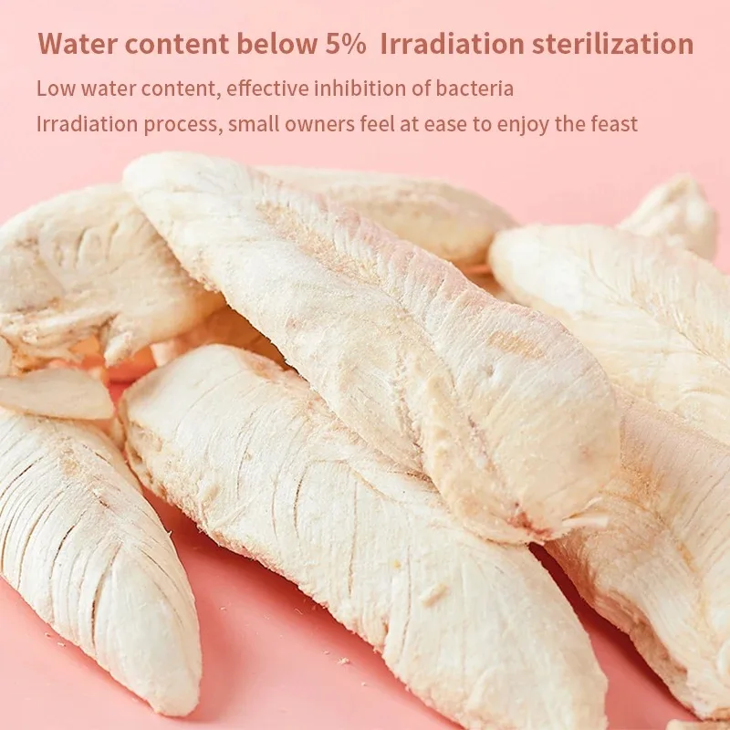 Cat and Dog Freeze Dried Snacks 100% Pure Meat Pet Freeze-dried Cat Snacks Freeze-dried Chicken Duck Chicken Breast Bucket
