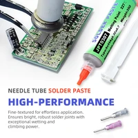 Lead Free High-Temperature Solder Paste Sn99 Ag0.3 Cu0.7 Needle Tube, Mobile Phone USB Socket Repair, LED Soldering - Image 2