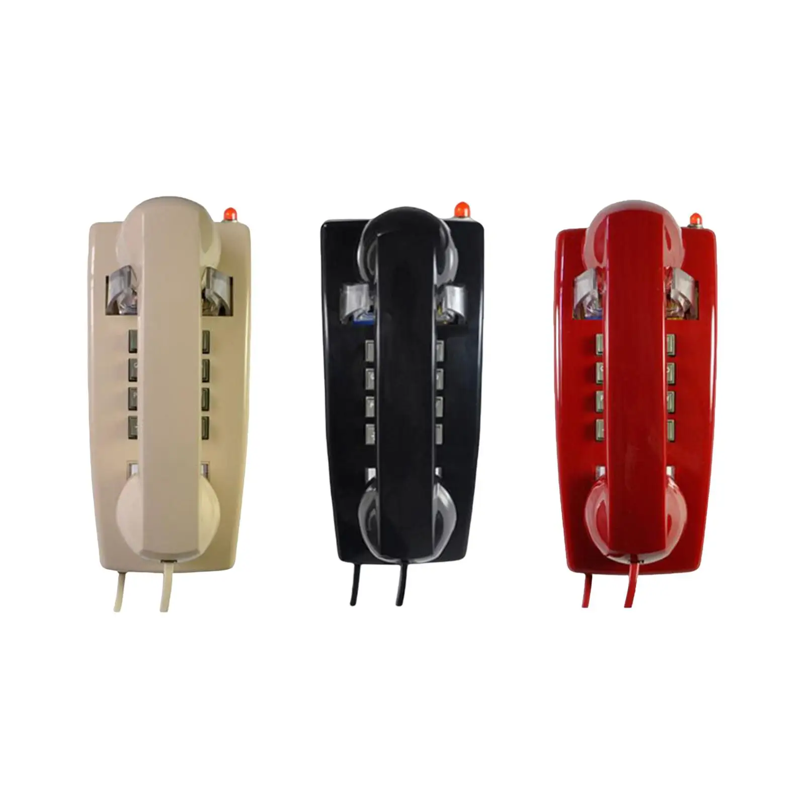Landline vintage Telephone with Mechanical Ringing Wall Telephone Wall Phone for Office Garage