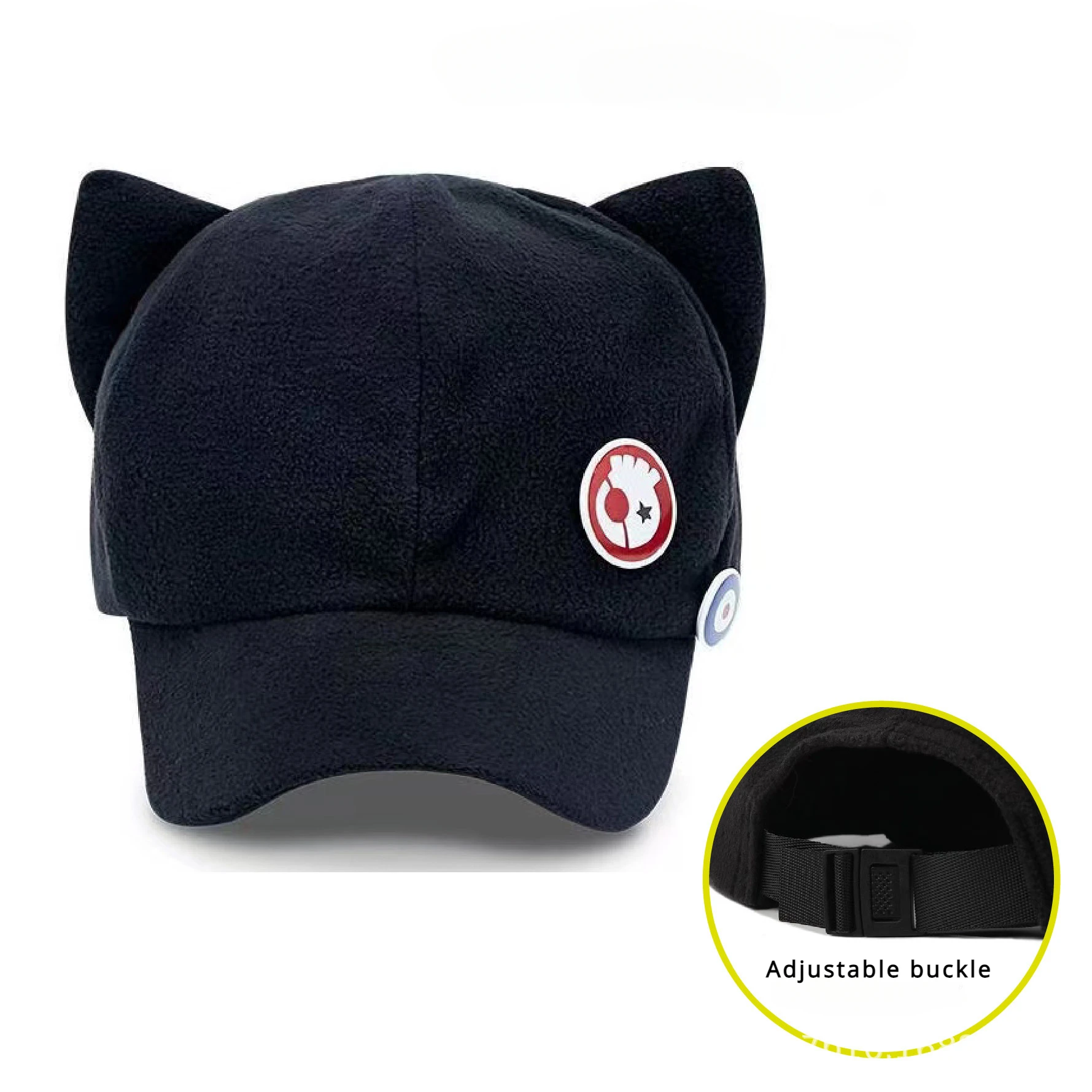 Cute Cat Ear Animation New World Gospel EVA Tomorrow Scented Wool Thick Baseball Cap for Cosplay Festival Party Birthday Party