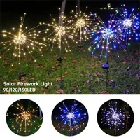 Solar Fireworks Light 90/150 LED Waterproof Garden 8 Modes Fairy String Lamp Christmas Solar Light For Outdoor Holiday Decor 2
