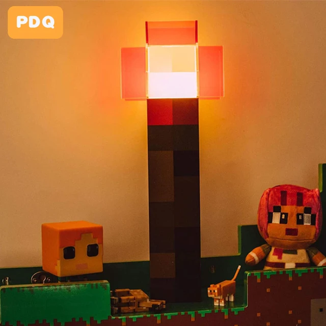 Minecraft jeu bloc de construction lampe de bureau bricolage Table jouet  Usb créatif veilleuse cadeau 