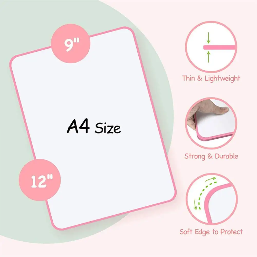 Children Graffiti Drawing Whiteboard Painting Tool Non-magnetic Learning Education Writing Drawing Board For Children Gifts whiteboard notebook set dry erase whiteboard handwriting drawing tablet kids doodle notepad