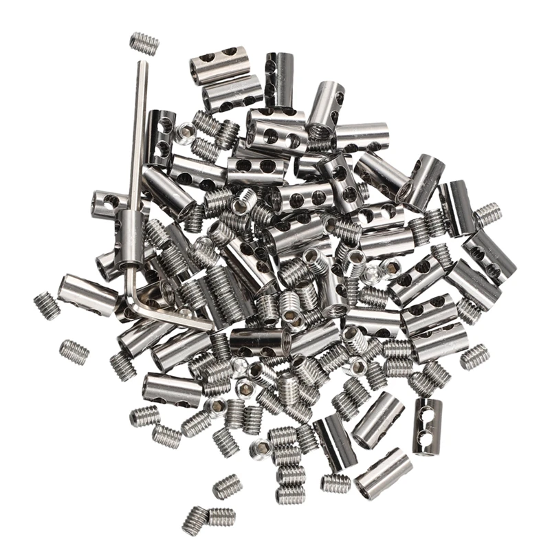 

AT69 -50 шт., зажим для троса 3 мм, зажим для крепления кабеля, регулируемый винт, медный металлический крепеж, слинг, крепежные аксессуары