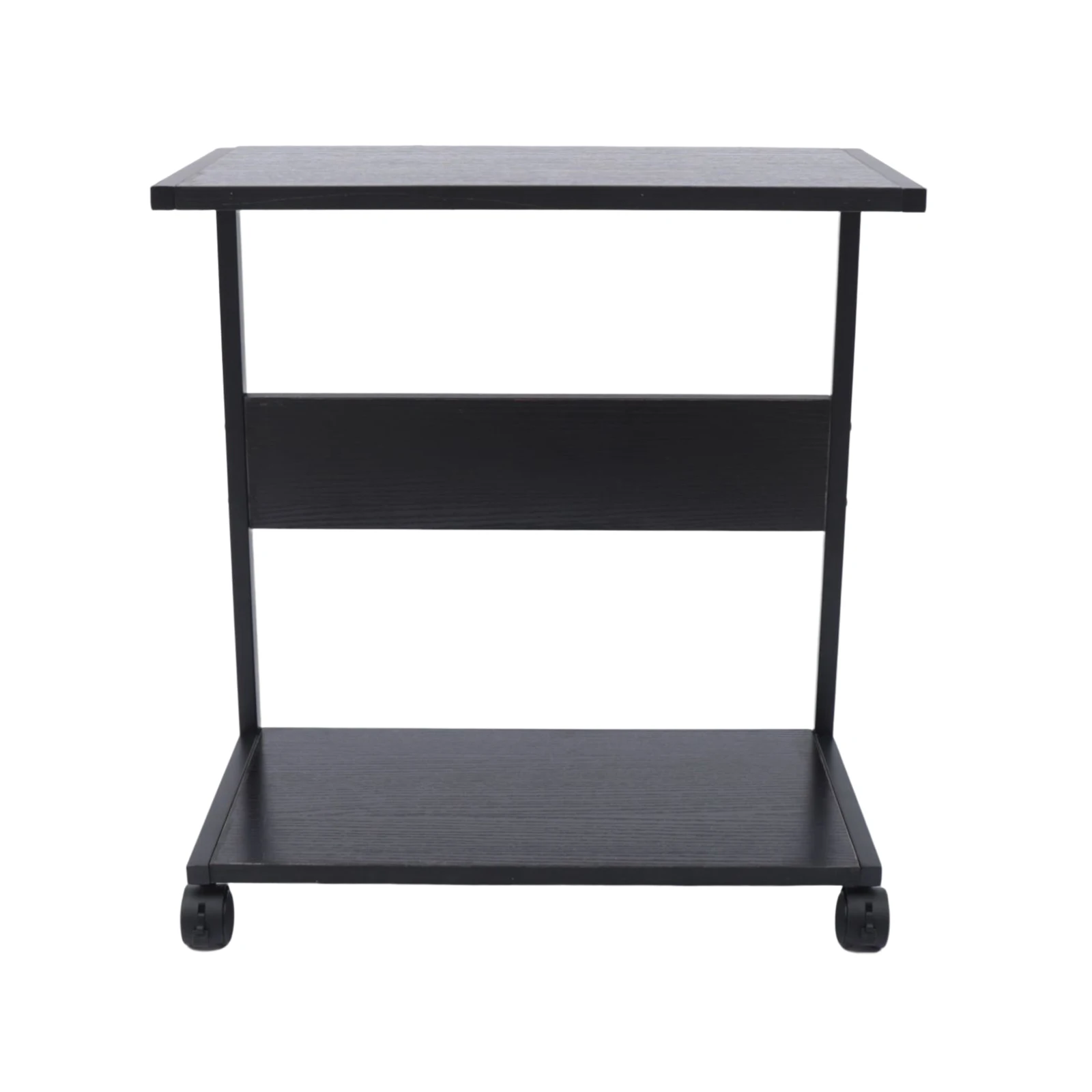 2-Tier Computer Case Stand, PC Tower Stand with Lockable Wheels, Under Desk Computer Holder Fits Most PC 4