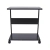 2-Tier Computer Case Stand, PC Tower Stand with Lockable Wheels, Under Desk Computer Holder Fits Most PC 4