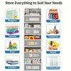 4-Shelf Hanging Storage Organizer - Behind Door, Anti-Tilt, 2/4 Large Capacity Pockets, Suitable for Bedroom, Bathroom, Kitchen 3