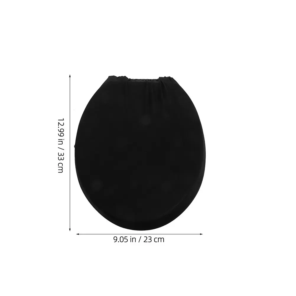 변기 커버 슬립커버 단색 폴리에스터 욕실 뚜껑 보호대 세탁 가능한 변기 시트 커버 쿠션 가정 호텔 공용