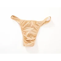 Sous-vêtements Sexy pour hommes, Lingerie Gay, string Sissy, respirant, dos en T, taille basse, Satin soyeux, solide, SMLXL2XL3XL 6