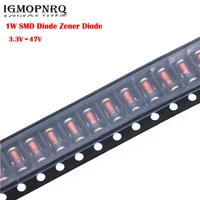 20PCS 1W SMD Diode Zener Diode 3V3 4V7 5V1 6V8 7V5 10V 12V 15V 16V 18V 20V 24V 36V 47V ZM4728 ZM4732 ZM4733 4736 4740 4753 4756A