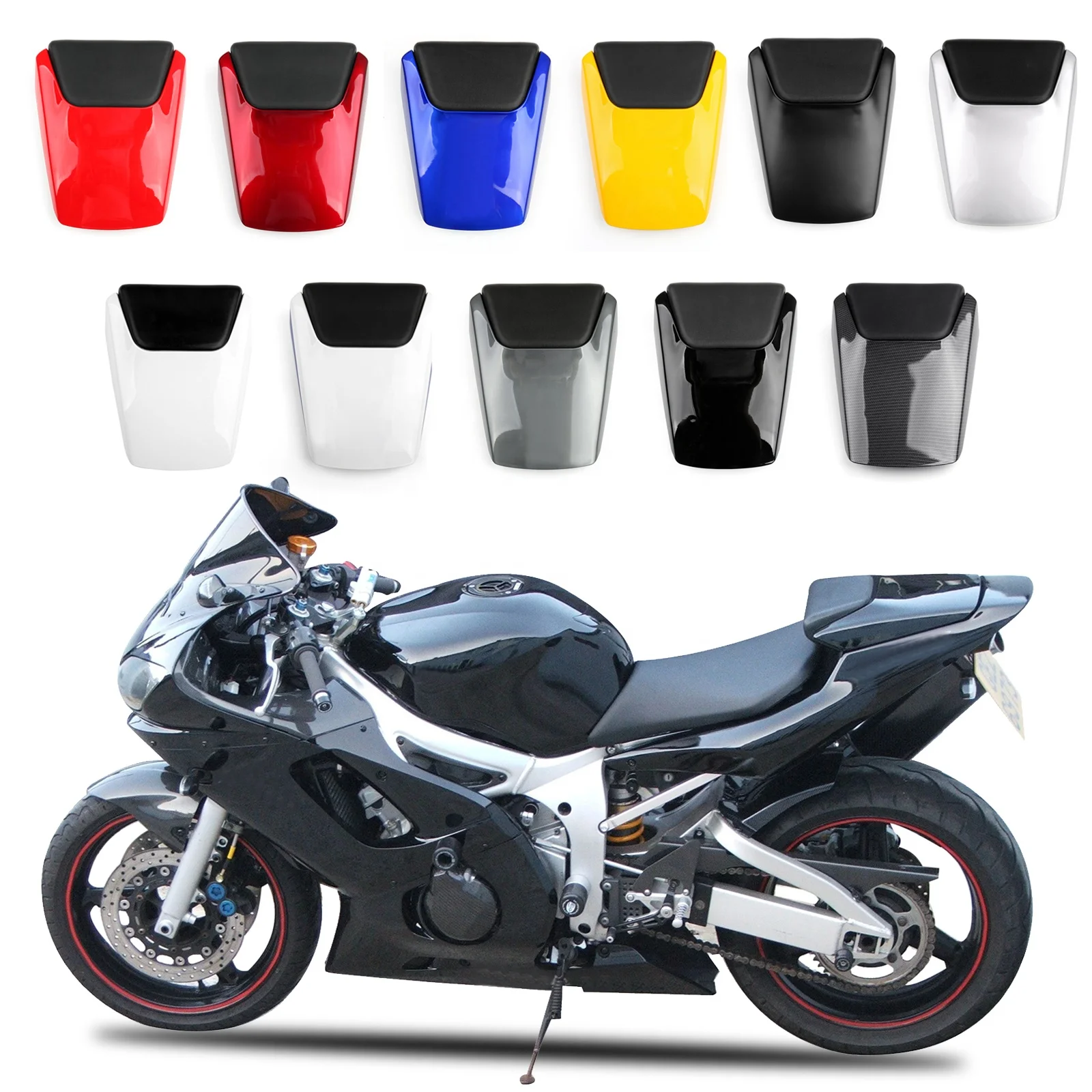 

Rear Pillion Seat Cowl Fairing Cover For Yamaha YZF R6 1998-2002 1999