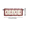 Christmas Decoration Buffalo Plaid Short Curtain Farmhouse Plaid Kitchen Small Curtain, Bufaro Plaid Half-Window Cafe Curtain 2