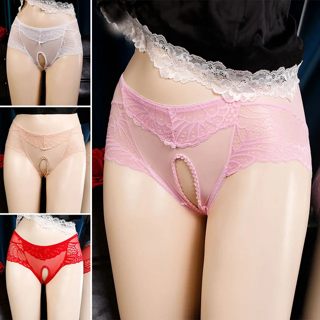 Transparent Briefs Soft Mesh Crotchless Panties See Through Ultra-thin  Underpants Perspective Open Crotch Triangular Underwear - AliExpress