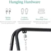 Hammock Chair Stand, 75in Tall Heavy Duty Indoor Outdoor Steel Hanging Base w/Hardware -Stand Only 5