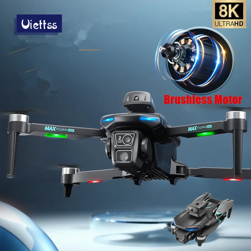 전문가용 XT606 드론, 8K HD 듀얼 카메라, 스마트 장애물 회피, FPV 사진, 브러시리스 모터, RC 쿼드콥터, 미니 드론 장난감
