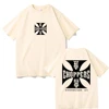 West Coast Choppers Cross Frame Print Tshirt Male Hip Hop Streetwear Oversized T-shirts Fashion Tees Men's Fleece Short Sleeve 3