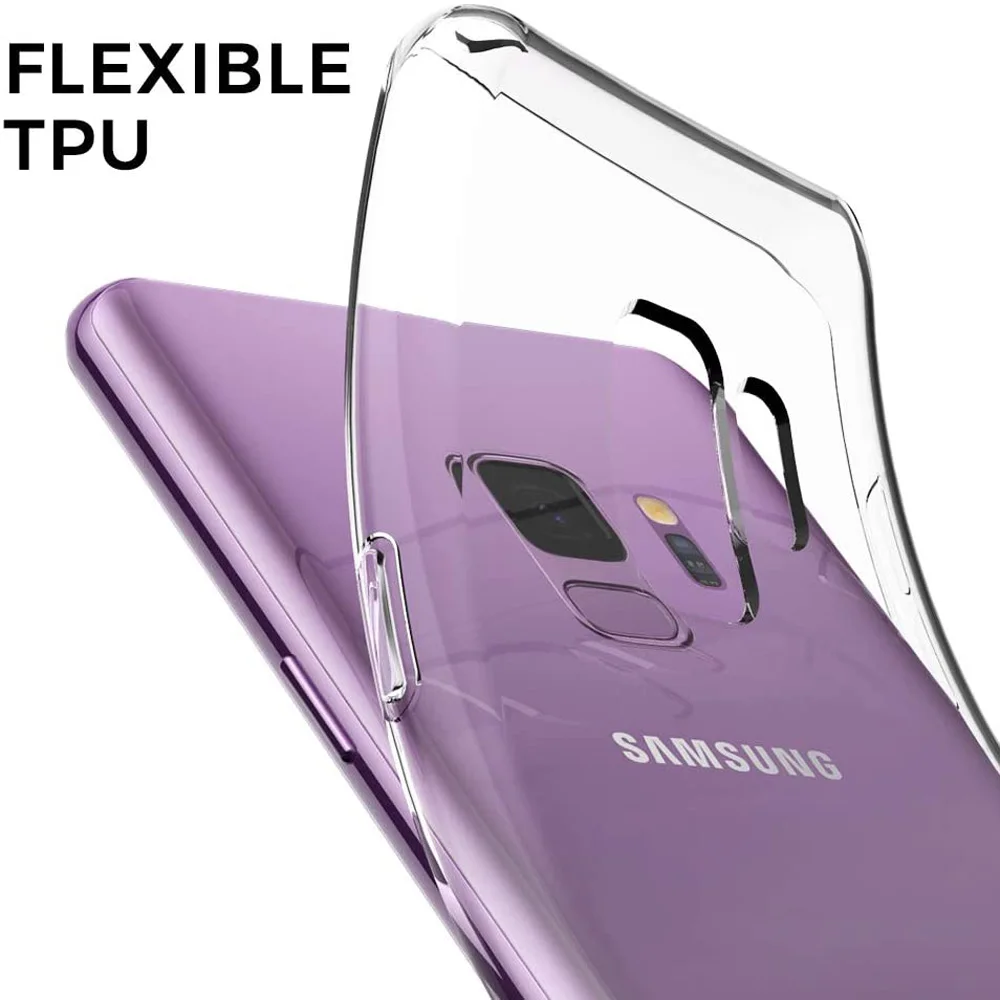 Transparent Soft Phone Case with Clear Crystal Bumper Cover