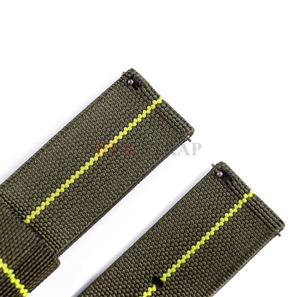 Woven Soft Nylon Canvas Watch Band - Sport Quick Release Wrist Strap