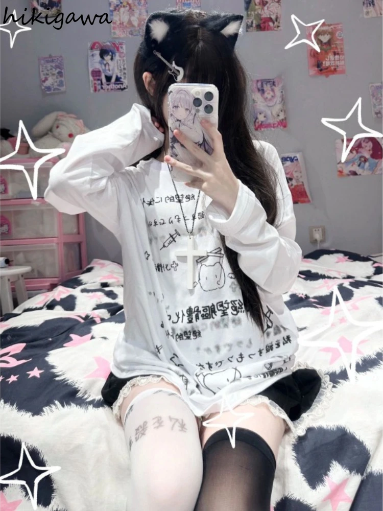 TAVIMART  -  Japanese Unisex Long Sleeve Solid Slim Edible Tree Fungus Pockets Women Shirt