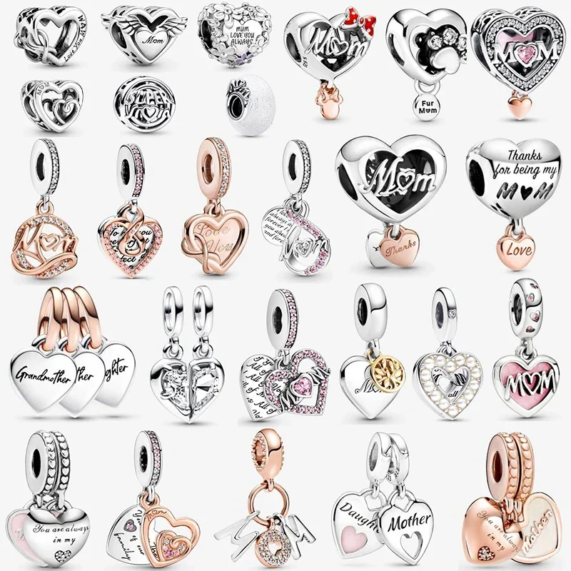 

Mother'S Day Dangle Charm Holiday Bead Mom Gift Moms For 2023 Bracelet Making Original 925 Sterling Silver Family Diy Jewelry