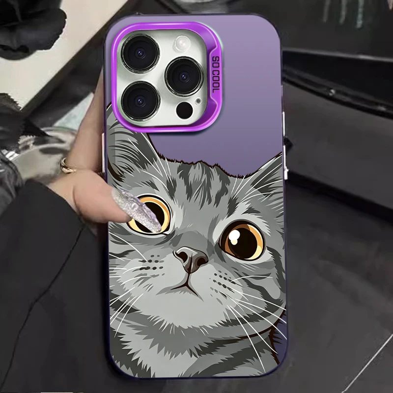 Chic Fashion Kitten Cartoon Smartphone Case