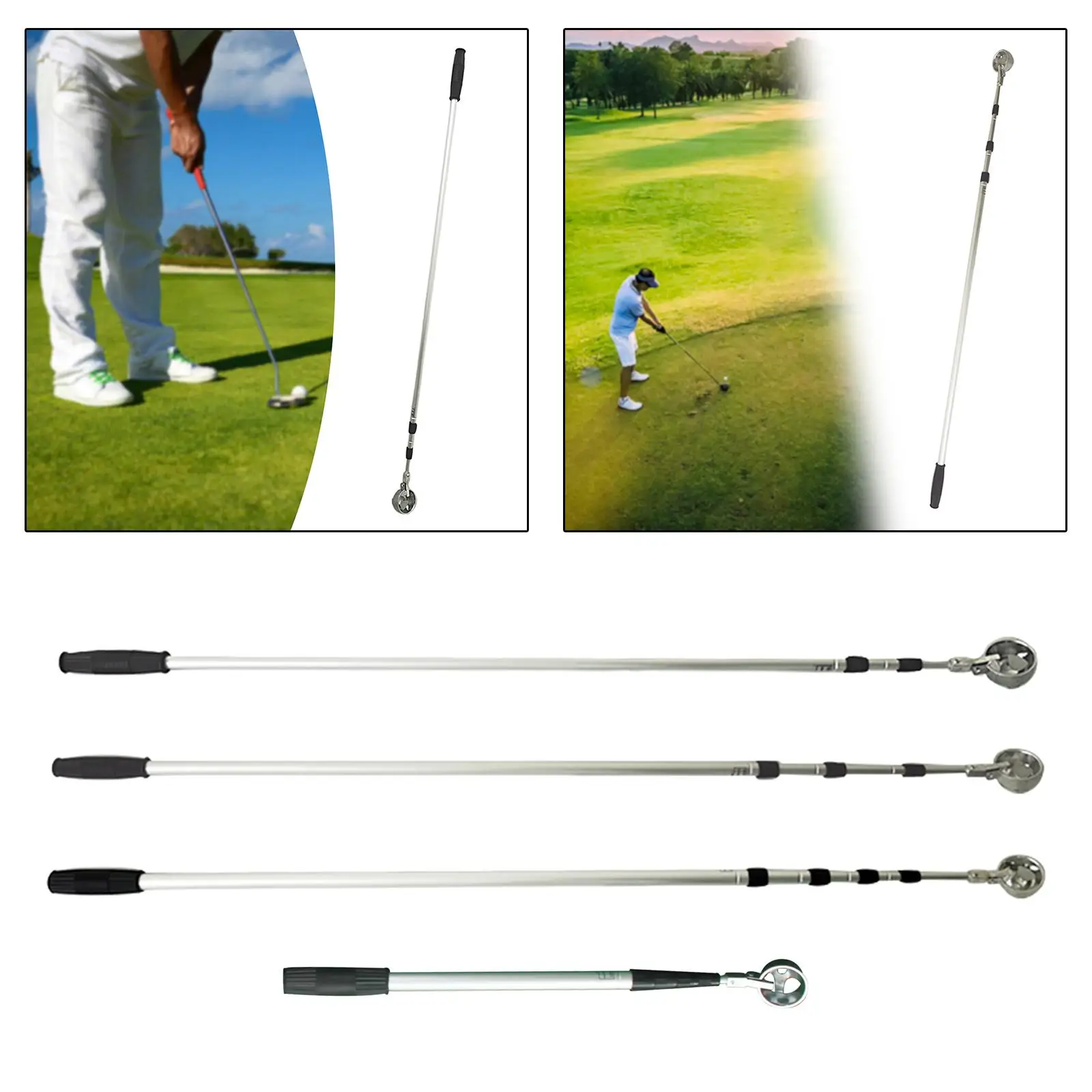 Golf Ball Retriever, Easy Pickup Ball Retriever Tool Golf Grabber Golf Ball Picker Aluminum Alloy Claw Tool Golf Gift for Men Golf Ball Retriever, Easy Pickup Ball Retriever Tool Golf Grabber Golf Ball Picker Aluminum Alloy Claw Tool Golf Gift for Men