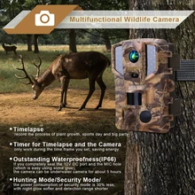 

Trail Camera 20MP 1080P Wireless Hunting Cameras with Night Vision Wildlife Surveillance Wild Tracking Cam PR900