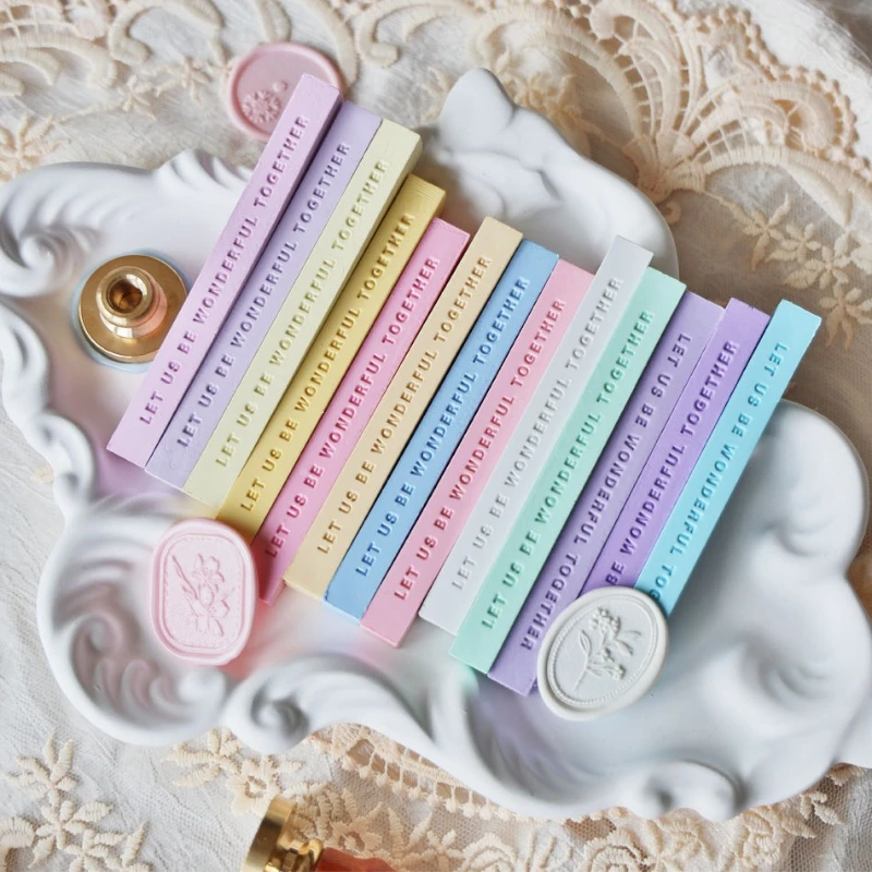Matte Lacquer Wax Strip Macaron Square Mixed Color Handmade DIY