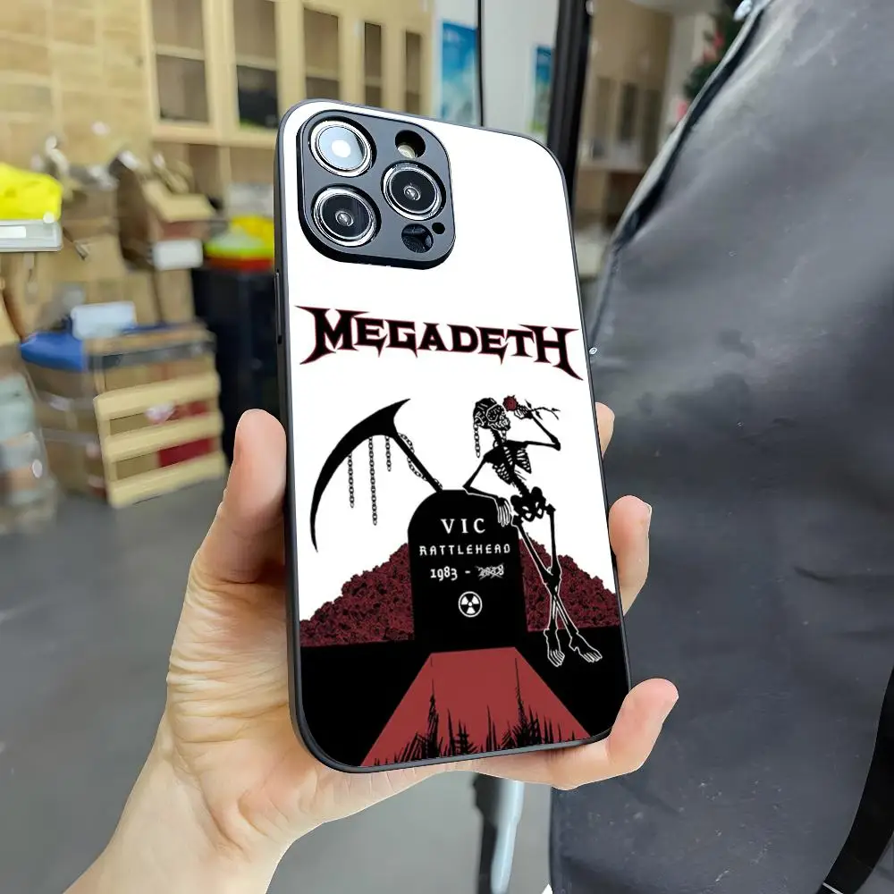 Heavy Metal Rock Band Megadeth Magnetic Attraction Glass Phone Case