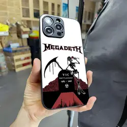 Heavy Metal Rock Band Megadeth Magnetic Attraction Glass Phone Case - iPhone 13 (Z1)