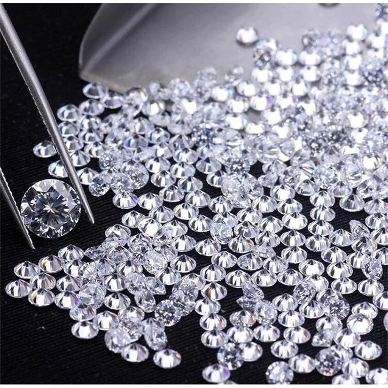 Wholesale Small Size Moissanites Loose Stone100 DF White Color 0.8mm