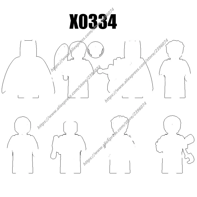 

Фигурки-конструкторы X0334 XH1879 XH1880 XH1881 XH1882 XH1883 XH1884 XH1885 XH1886, 1 шт.