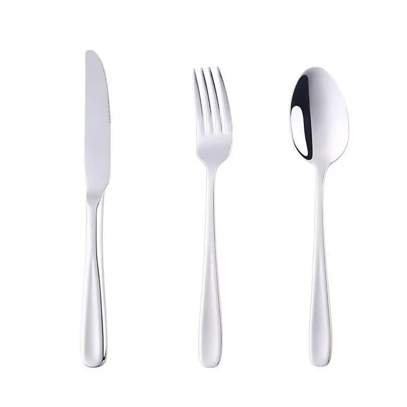 

3PCS Cutlery Knife and Fork Spoon Tableware Stainless Steel Steak Tools