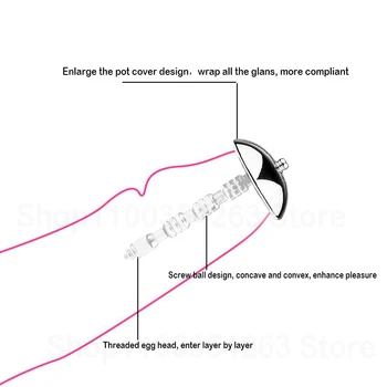 New Electric Shock Urethral Plug Stainless steel Penis Plug Male Masturbators Urethral Catheter Sex Toy For Men Penis Stimulator 3