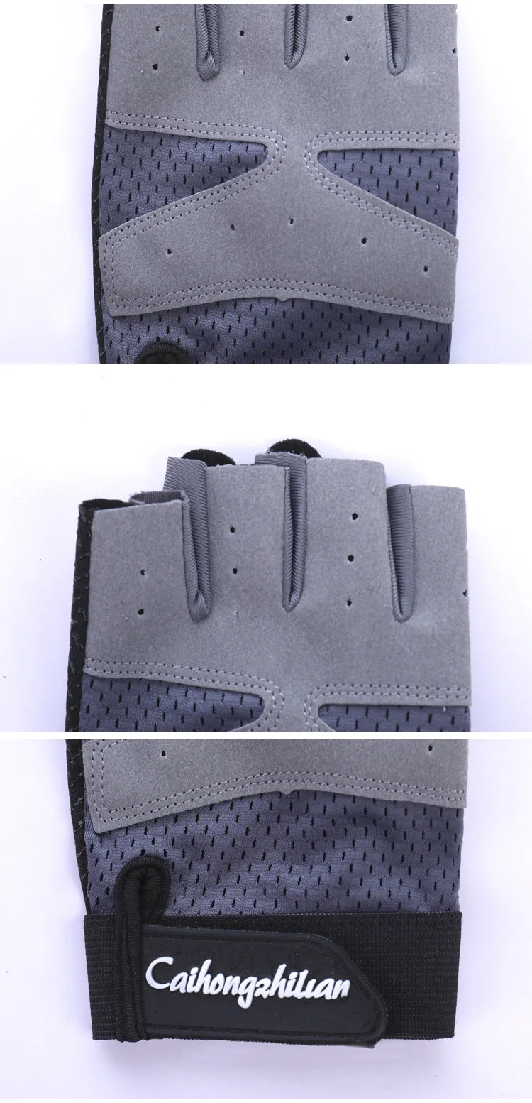 Description Picture 5 of itemCycling Fitness Gloves for Men Women Gym Motorcycle Summer Bicycle Fingerless Anti-slip Sports Weightlifting Breathable Gloves