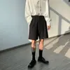 Fashion Casual Shorts Men Summer Korean Chic Wide Leg Trousers Male Knee-length Sashes Draped Loose Retro Popular High Street 4