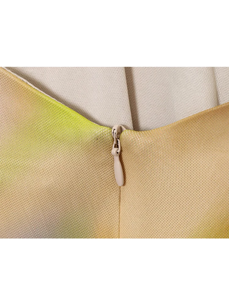 TFMLN Women Elegant Halter Long Dress Tie Dye Print Sexy Deep V-neck Halter Dress Summer New Slim Sleeveless Ankle-Length Dress