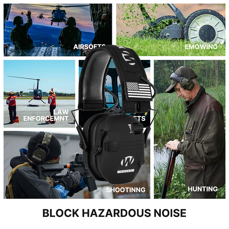 Casque électronique Tactique IDOGEAR Pour Chasse – Réduction De Bruit Et Communication Intégrée