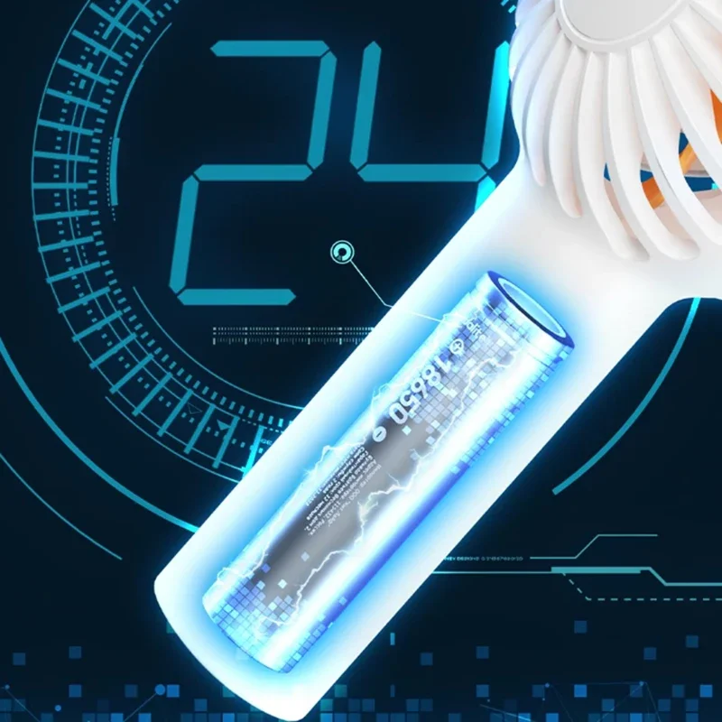 Qualitell 휴대용 미니 팬 3 속도 저소음 1200mAh Type-c 충전 휴대용 소형 팬 쿨 포켓 팬 86g 어린이/성인