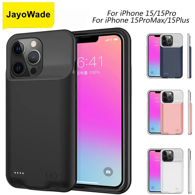 IPhone 15 Pro Max用バッテリー充電器ケース,10000mAh, 15 Pro