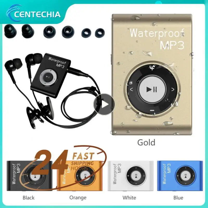 

Водонепроницаемый MP3-плеер для плавания, стерео музыка, MP3-плеер с зажимом для FM-радио