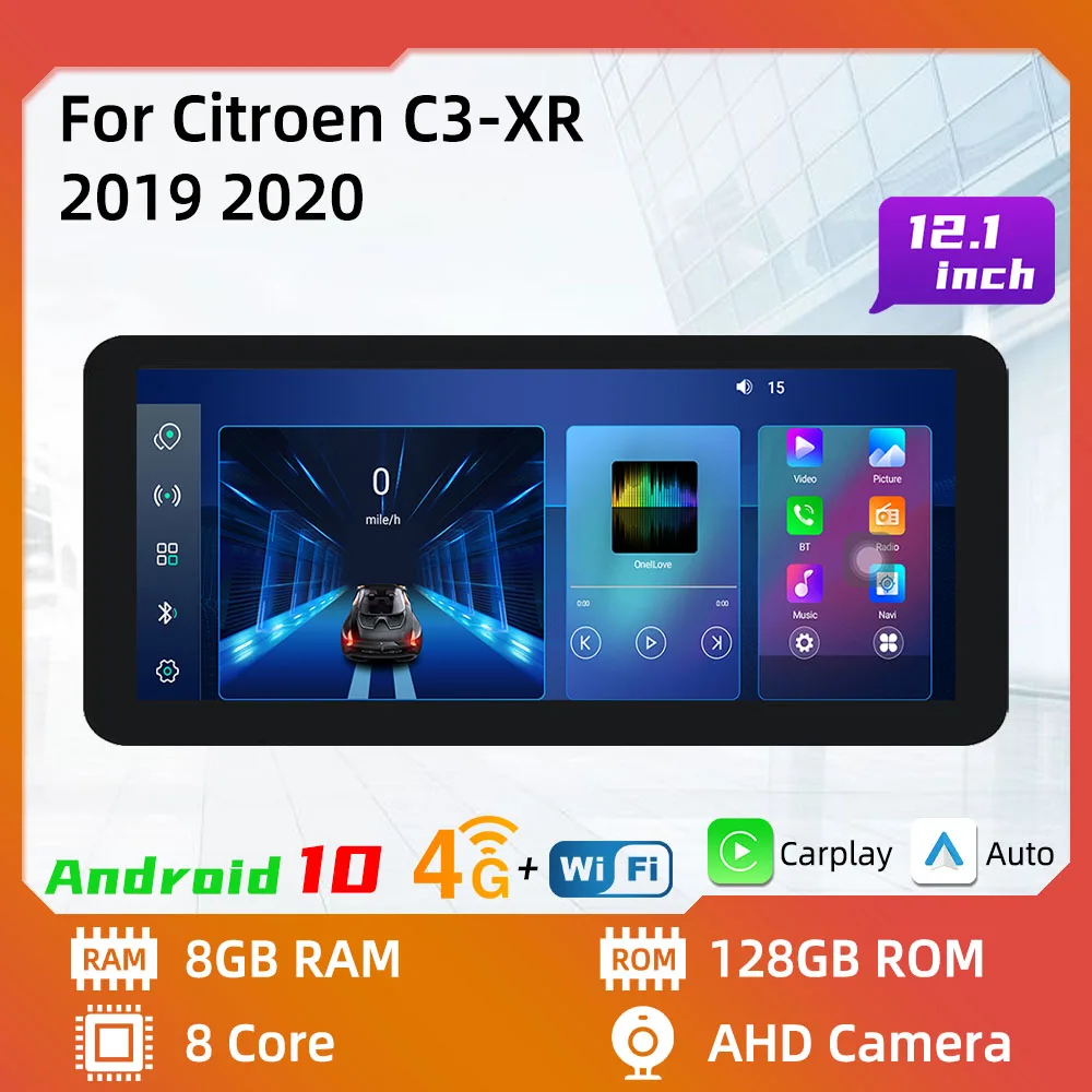 10.1 pouces Android pour 2019 Citroen C3-XR Système de navigation