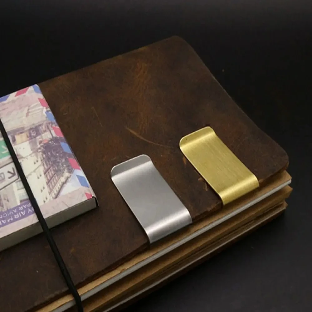 Vintage Solid Brass Money Clip Wallet Thickness Metal Men Cash Bill Clamp Holder ID Credit Card Folder For Male Mini Purse 4