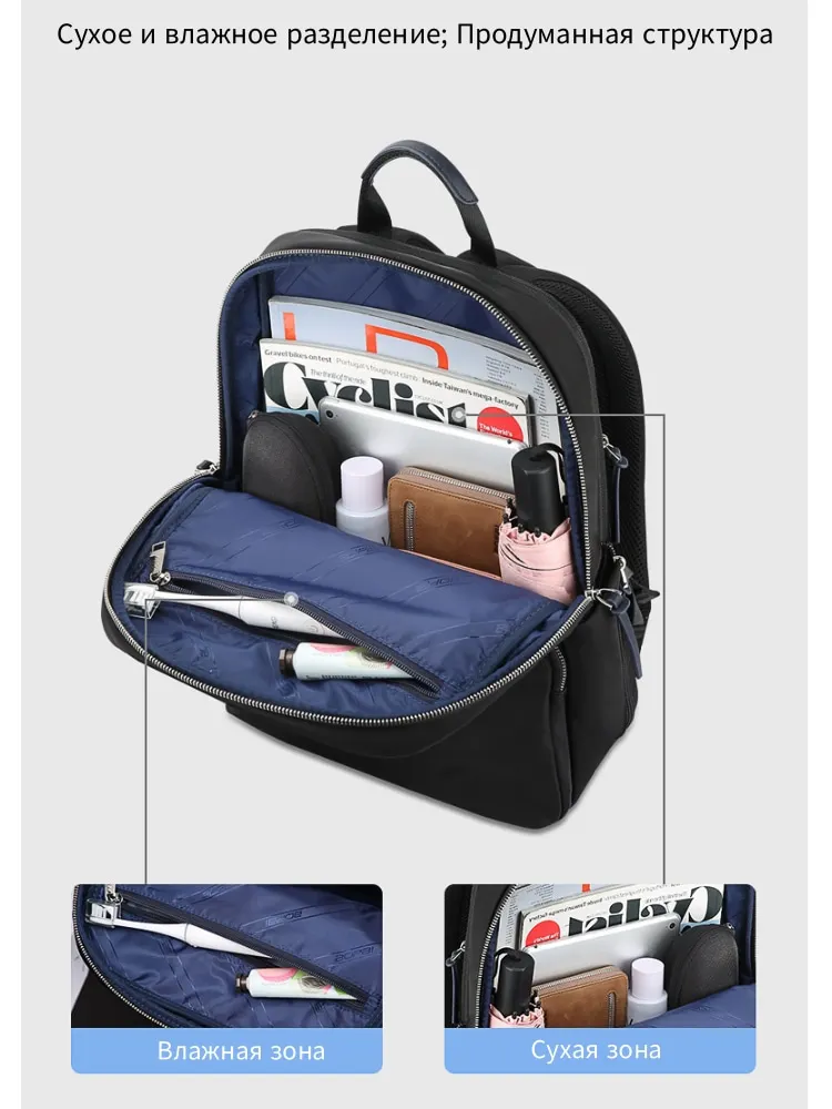 BOPAI Women's backpack Business backpack Large capacity backpack Computer backpack commuter bag 5
