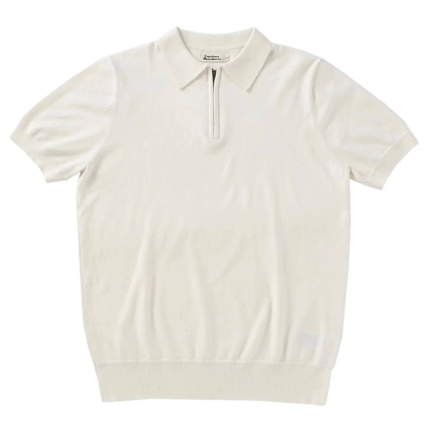 

Men's Polo Shirt Short Sleeves Zipper Elegant Business Style Summer Tops