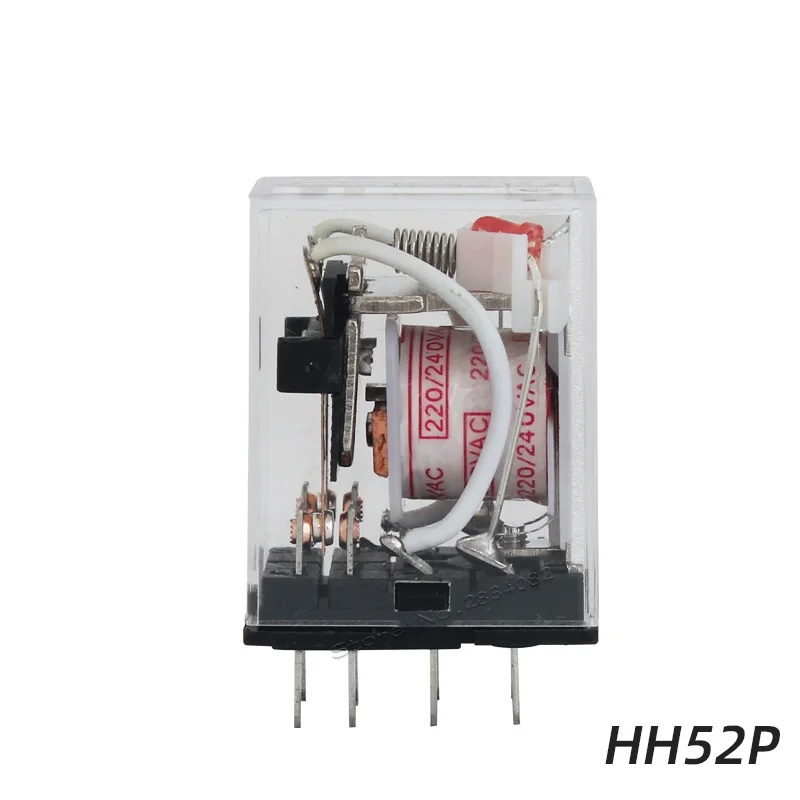 

Intermediate Mini Small Relay HH52P HH 62P 54P 64P JQX-13F 8 14 11 Needles Pins AC220V DC24V Coil 5A Electromagnetic Relay