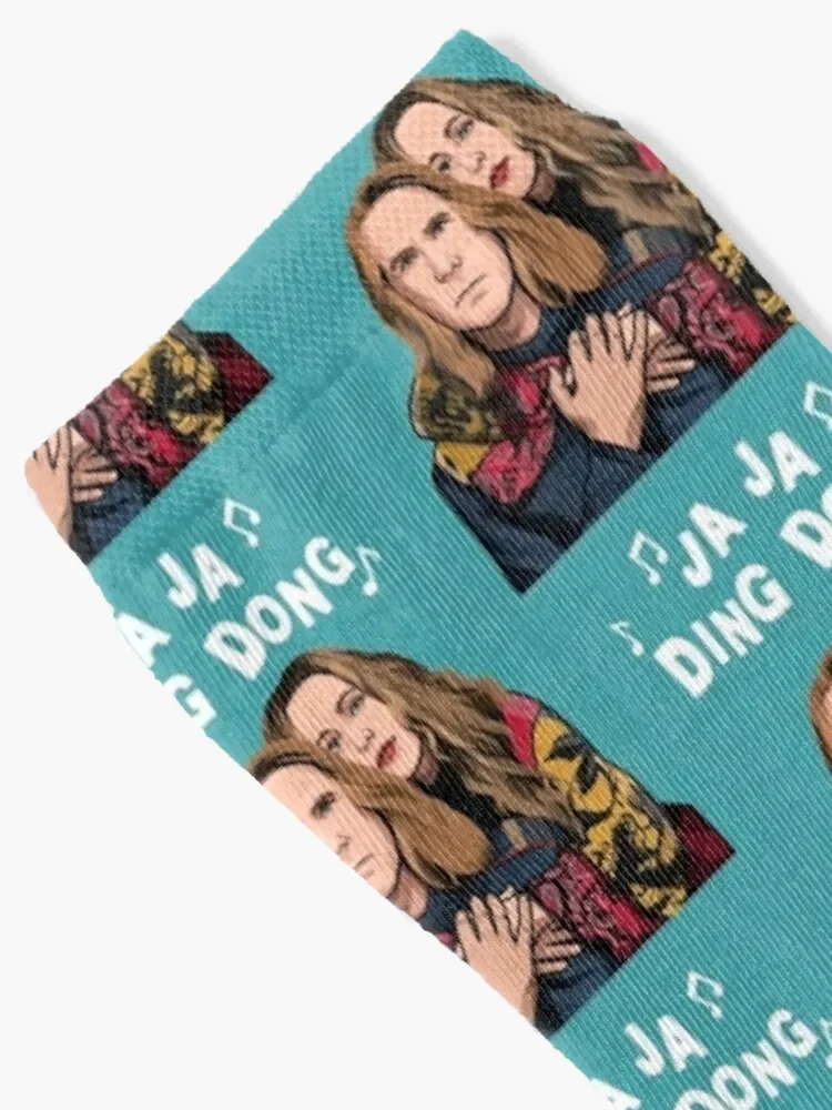 Eurovision Ja Ja Ding Dong Song Fire Saga Merch Netflix Socks Men's ankle summer designer brand Socks For Girls Men's