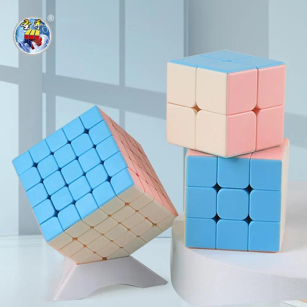 SENGSO 스피드 큐브 스티커리스 매직 큐브, 3x3 마카롱 시리즈, 전문 퍼즐 하이 퀄리티, 어린이 피젯 장난감